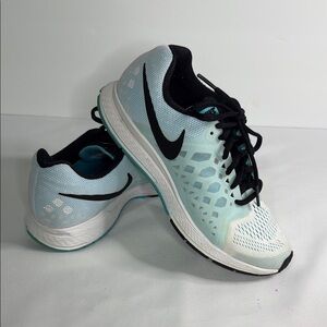 Nike Women's Aqua and Black Running Shoes